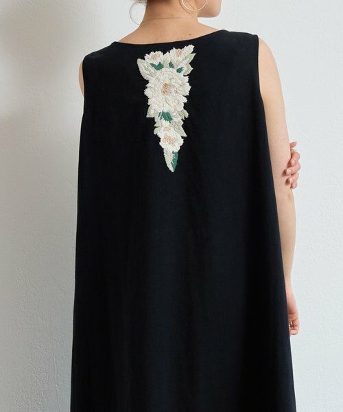 BEARDSLEY / ビアズリー ロング・マキシ丈ワンピース | ワンポイント刺繍ワンピ | 詳細7