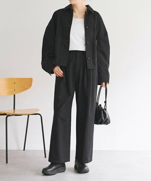 BEARDSLEY / ビアズリー その他パンツ | コットンタックパンツ【セットアップ】 | 詳細2