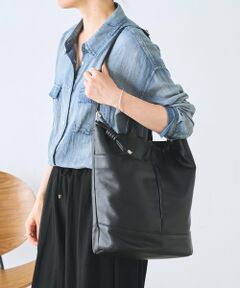 BEARDSLEY / ビアズリー トートバッグ | 《6/20(土)12：00予約開始》チャーム付きシュリンク2wayバッグ《本革》