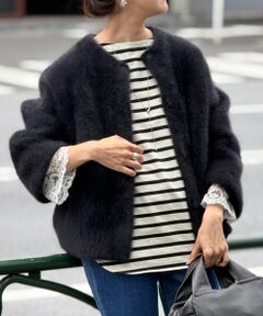 BEARDSLEY / ビアズリー その他アウター | ファーニットコートショート