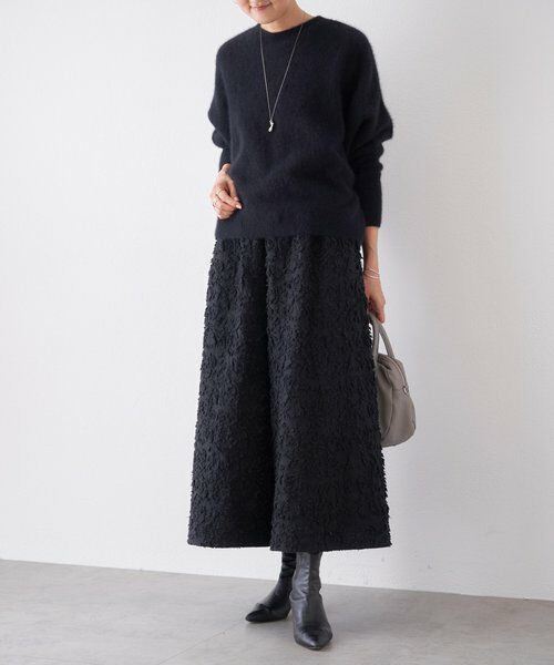 BEARDSLEY / ビアズリー その他パンツ | もこもこ花ジャガードキュロット《15 quinze》 | 詳細17