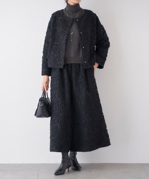 BEARDSLEY / ビアズリー その他パンツ | もこもこ花ジャガードキュロット《15 quinze》 | 詳細20