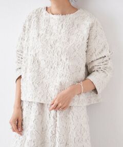 BEARDSLEY / ビアズリー シャツ・ブラウス | もこもこ花ジャガードプルオーバー《15 quinze》