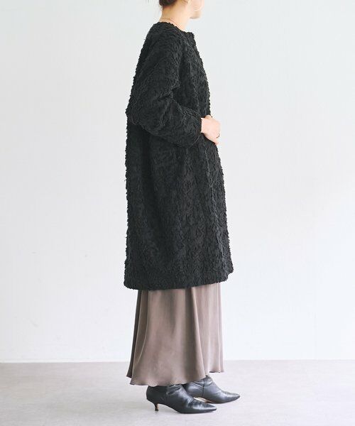BEARDSLEY / ビアズリー その他アウター | 《7/8(水)12時予約》もこもこ花ジャガードコート《15 quinze》 | 詳細2