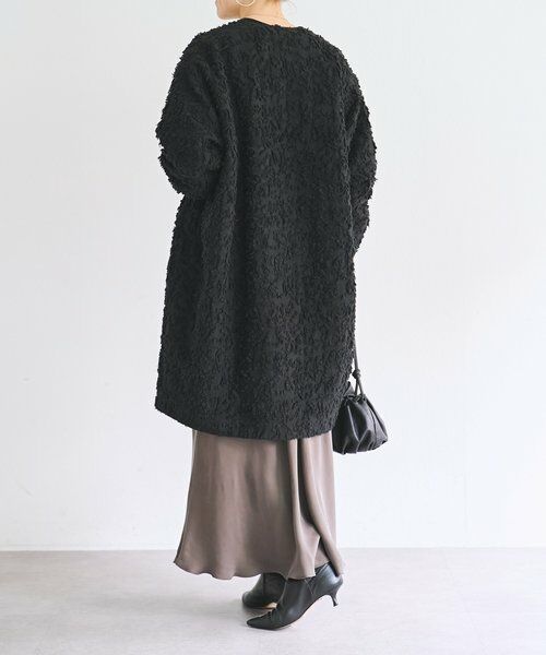 BEARDSLEY / ビアズリー その他アウター | 《7/8(水)12時予約》もこもこ花ジャガードコート《15 quinze》 | 詳細3