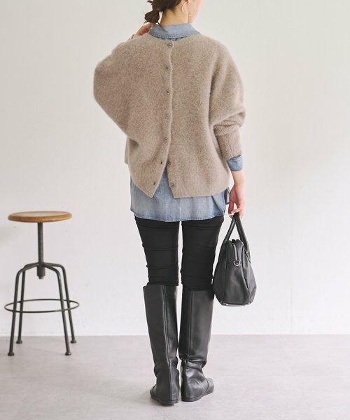 BEARDSLEY / ビアズリー シャツ・ブラウス | ショートシフォンデニムシャツ | 詳細20