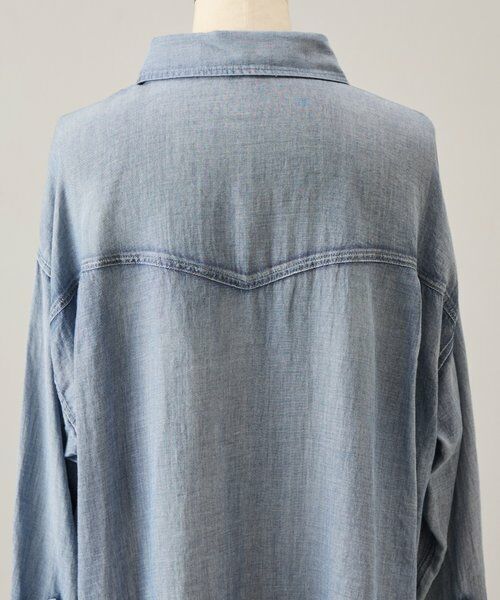BEARDSLEY / ビアズリー シャツ・ブラウス | ショートシフォンデニムシャツ | 詳細27