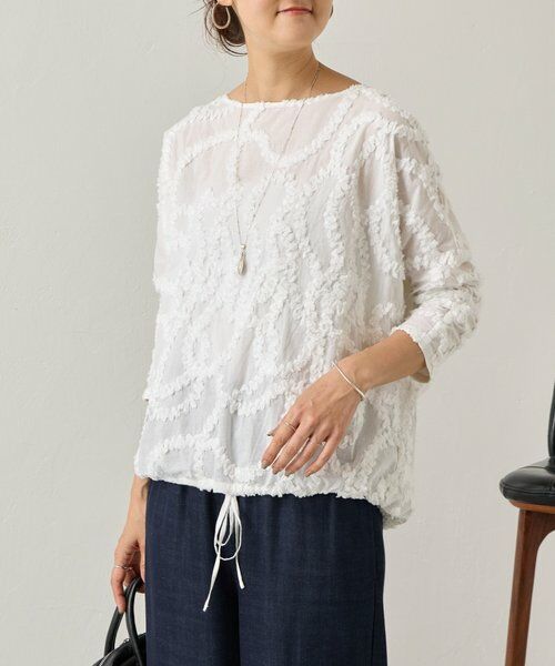 BEARDSLEY / ビアズリー シャツ・ブラウス | フリルシシュウシャツTシャツ | 詳細2