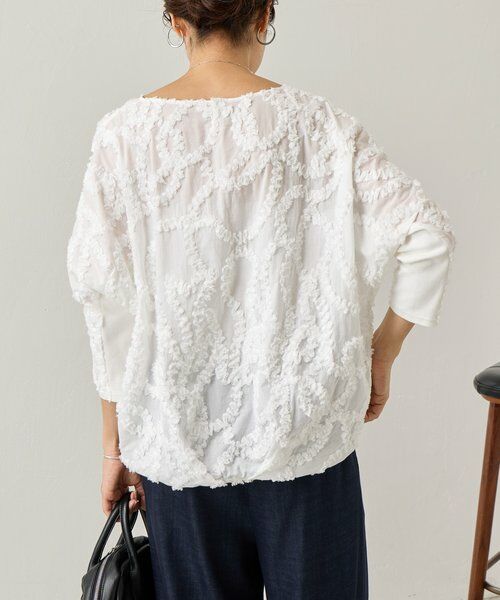 BEARDSLEY / ビアズリー シャツ・ブラウス | フリルシシュウシャツTシャツ | 詳細3