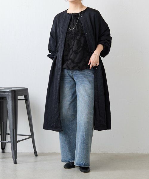 BEARDSLEY / ビアズリー シャツ・ブラウス | フリルシシュウシャツTシャツ | 詳細29