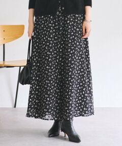 BEARDSLEY / ビアズリー ロング・マキシ丈スカート | 《8/11(火)12:00予約開始》プリントフレアスカート