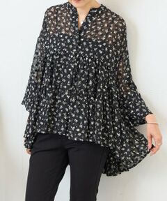 BEARDSLEY / ビアズリー シャツ・ブラウス | 《8/11(火)12:00予約開始》プリントティアードブラウス