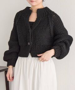 BEARDSLEY / ビアズリー カーディガン・ボレロ | 《7/17(金)12：00予約開始》ハンドショートカーディガン