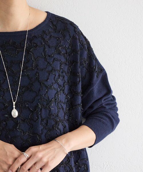 BEARDSLEY / ビアズリー ニット・セーター | 《7/17(金)12：00予約開始》星刺繍ニットチュニック | 詳細8