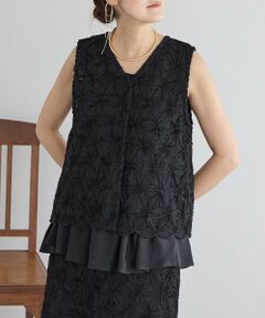 BEARDSLEY / ビアズリー その他アウター | フラワー刺繍ベスト《LIVETART》