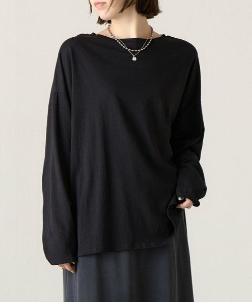 BEARDSLEY / ビアズリー カットソー | シンプルシアーTee《FRIPIER》（ブラック）