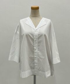BEARDSLEY / ビアズリー シャツ・ブラウス | 《UMARMUNG》オープンカラーストライプシャツ