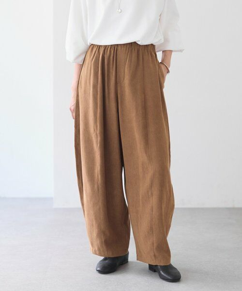 BEARDSLEY / ビアズリー その他パンツ | フェイクスエードバレルパンツ（キャメル）