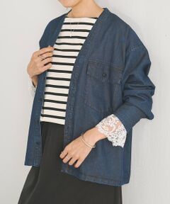 BEARDSLEY / ビアズリー シャツ・ブラウス | 《8/11(火)12:00予約開始》Vネックデニムシャツ