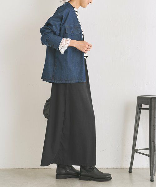 BEARDSLEY / ビアズリー シャツ・ブラウス | 《8/11(火)12:00予約開始》Vネックデニムシャツ | 詳細4