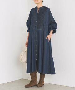 BEARDSLEY / ビアズリー ロング・マキシ丈ワンピース | ピンタックデニムワンピース