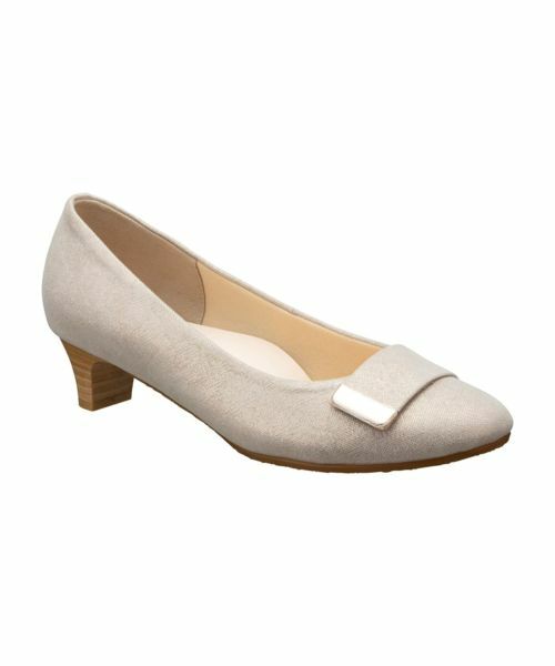 BEAUFIT / ビューフィット パンプス | ビューフィット A14Y ラウンドトウデザインパンプス ライトベージュパール パンプス | 詳細1