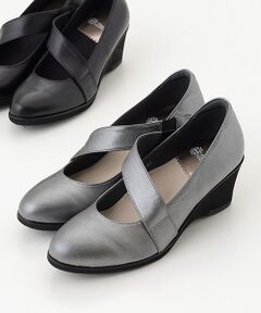 BeauFort / ビューフォート パンプス | ななめストラップウェッジソールパンプス