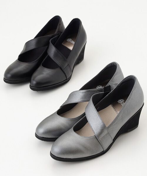 BeauFort / ビューフォート パンプス | ななめストラップウェッジソールパンプス | 詳細8