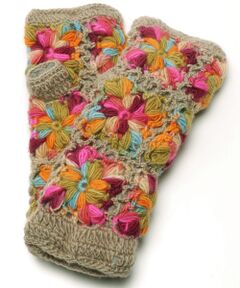 BEAUTY&YOUTH UNITED ARROWS / ビューティー&ユース ユナイテッドアローズ 手袋 | BY NIRVENNA カラーフラワーフィンガーレスグローブ