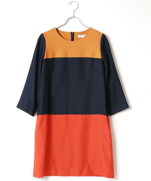 セール By トロ カラーブロッキング ワンピース ミニ丈 ひざ丈ワンピース Beauty Youth United Arrows ビューティ ユース ユナイテッドアローズ ファッション通販 タカシマヤファッションスクエア