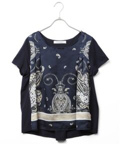 BEAUTY&YOUTH UNITED ARROWS / ビューティー&ユース ユナイテッドアローズ カットソー | BY スカーフショートスリーブ