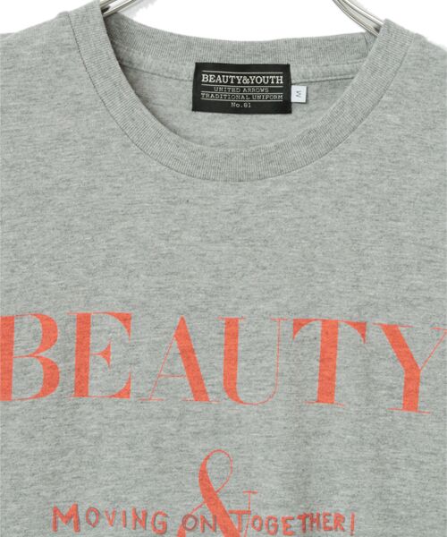 BEAUTY&YOUTH UNITED ARROWS / ビューティー&ユース ユナイテッドアローズ Tシャツ | BY B&Y チャリティー TEE T/グレー | 詳細2