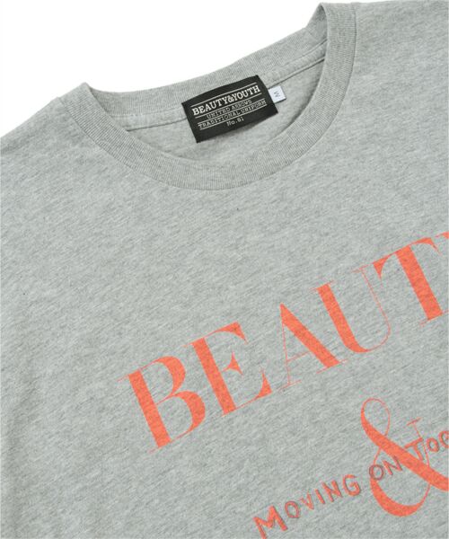 BEAUTY&YOUTH UNITED ARROWS / ビューティー&ユース ユナイテッドアローズ Tシャツ | BY B&Y チャリティー TEE T/グレー | 詳細4