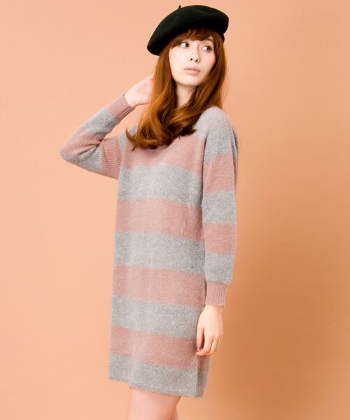 セール By モヘアボーダーワンピース ミニ丈 ひざ丈ワンピース Beauty Youth United Arrows ビューティ ユース ユナイテッドアローズ ファッション通販 タカシマヤファッションスクエア