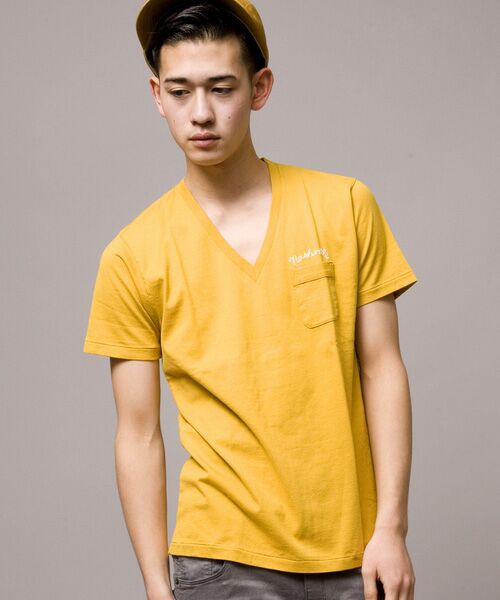 BEAUTY&YOUTH UNITED ARROWS / ビューティー&ユース ユナイテッドアローズ Tシャツ | MT∴ エンブロ １ポケ Vネック S/SLカットソー | 詳細4