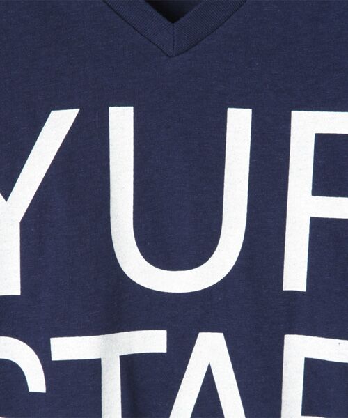 BEAUTY&YOUTH UNITED ARROWS / ビューティー&ユース ユナイテッドアローズ Tシャツ | BY YUP STAR ロゴ VネックTシャツ | 詳細1