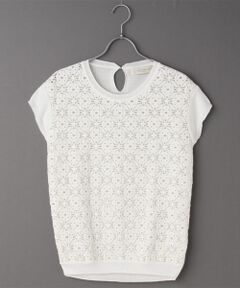 BEAUTY&YOUTH UNITED ARROWS / ビューティー&ユース ユナイテッドアローズ トップス | BYSF クロシェット+ニット ショートスリーブ