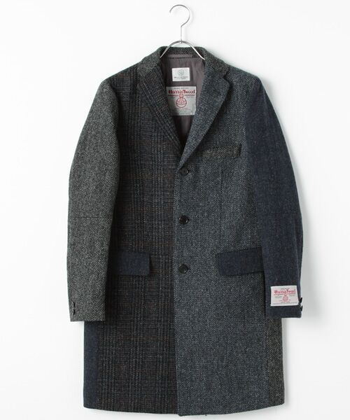 Harris Tweed × beauty and youth チェスターコート
