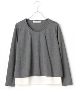 BEAUTY&YOUTH UNITED ARROWS / ビューティー&ユース ユナイテッドアローズ カットソー | BYSF カサネポンチ ロングスリーブカットソー
