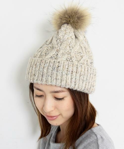 セール Marisol1月号掲載 By ファーポンポンケーブルニットキャップ ニットキャップ Beauty Youth United Arrows ビューティ ユース ユナイテッドアローズ ファッション通販 タカシマヤファッションスクエア