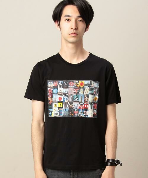 BY コラージュ フォトプリント Tシャツ