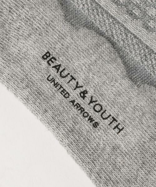 BEAUTY&YOUTH UNITED ARROWS / ビューティー&ユース ユナイテッドアローズ ソックス | BY リンクスパイル ケーブル ソックス | 詳細4