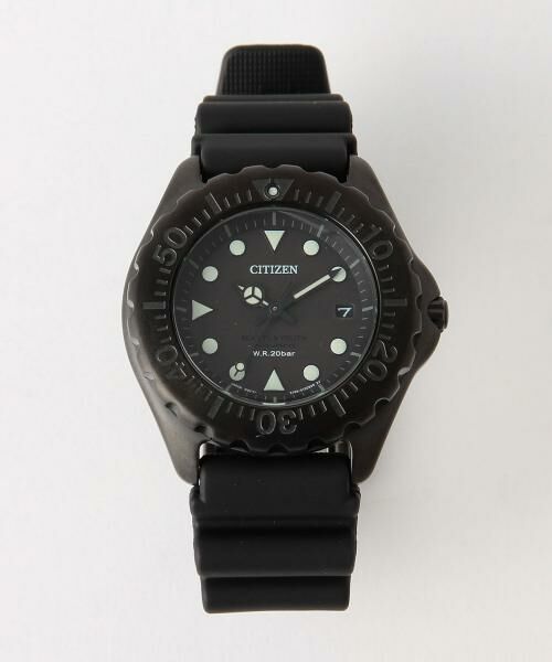 UNITED ARROWS CITIZEN コラボ腕時計 メンズ ブラック-