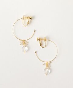 BEAUTY&YOUTH UNITED ARROWS / ビューティー&ユース ユナイテッドアローズ ピアス・イヤリング | ＜Causerie＞クリアフープイヤリング