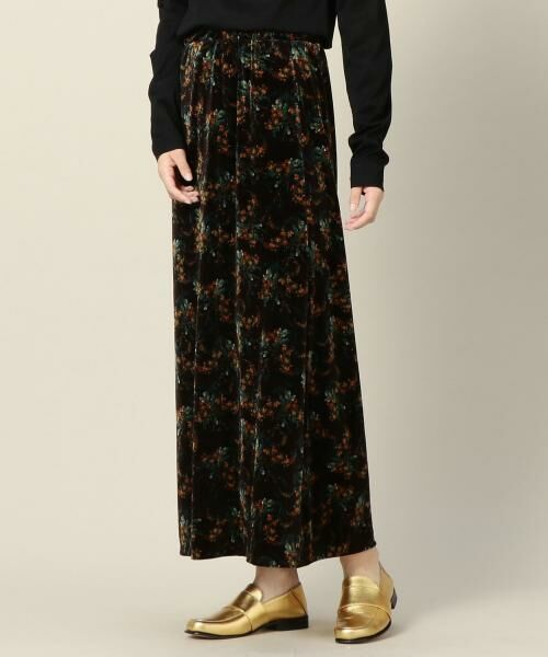 セール By ベロアプリントマキシスカート ロング マキシ丈スカート Beauty Youth United Arrows ビューティ ユース ユナイテッドアローズ ファッション通販 タカシマヤファッションスクエア