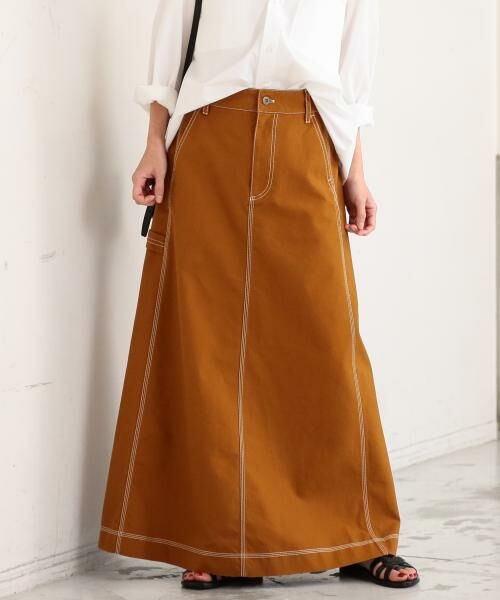 セール By コットンダックマキシスカート 手洗い可能 ロング マキシ丈スカート Beauty Youth United Arrows ビューティ ユース ユナイテッドアローズ ファッション通販 タカシマヤファッションスクエア