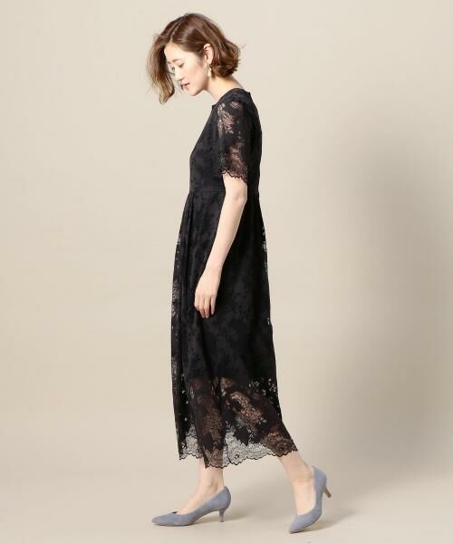 BEAUTY&YOUTH UNITED ARROWS / ビューティー&ユース ユナイテッドアローズ ロング・マキシ丈ワンピース | BY DRESS レースマキシドレス | 詳細10