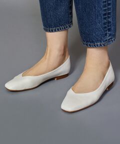 BEAUTY&YOUTH UNITED ARROWS / ビューティ&ユース ユナイテッドアローズ フラットシューズ | BY∴ Vカットスクエアトゥフラットシューズ 1.0