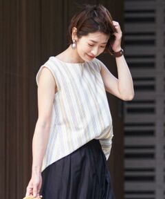 BEAUTY&YOUTH UNITED ARROWS / ビューティ&ユース ユナイテッドアローズ カットソー | BY∴ コードストライプノースリーブカットソー