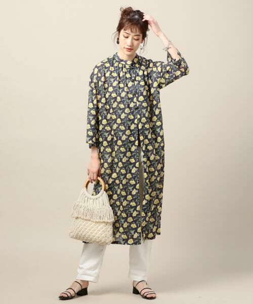 セール By リバティプリントチャイナボタンロングワンピース ロング マキシ丈ワンピース Beauty Youth United Arrows ビューティ ユース ユナイテッドアローズ ファッション通販 タカシマヤファッションスクエア